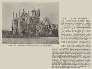Selby Abbey, Yorkshire, avattiin uudelleen kunnostamisen jälkeen tekijältä English Photographer