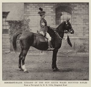 Kersantti-majuri Lydiard, New South Wales Mounted Rifles tekijältä English Photographer