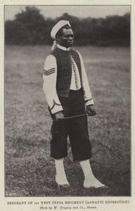 1. Länsi-Intian rykmentin kersantti, Ashanti Expedition tekijältä English Photographer