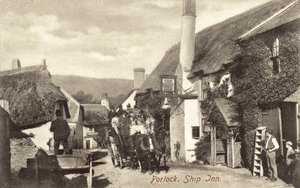 Ship Inn, Porlock (m/w kuva) tekijältä English Photographer