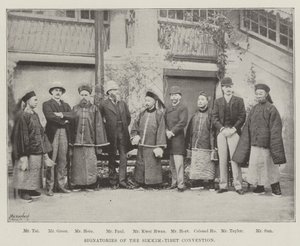 Sikkim-Tiibet-sopimuksen allekirjoittajat tekijältä English Photographer