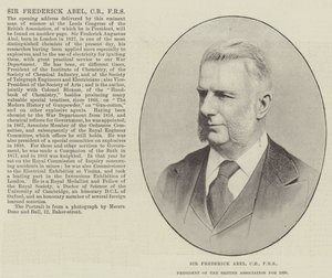 Sir Frederick Abel, CB, FRS, British Associationin puheenjohtaja vuodelle 1890 tekijältä English Photographer