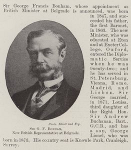 Sir G F Bonham, uusi Britannian edustaja Belgradissa tekijältä English Photographer