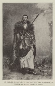 Sir Gerald H Portal, Ugandan hallituksen komissaari Abessinian mekossaan tekijältä English Photographer