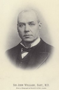 Sir John Williams, Baronet, MD (s/w-valokuva) tekijältä English Photographer