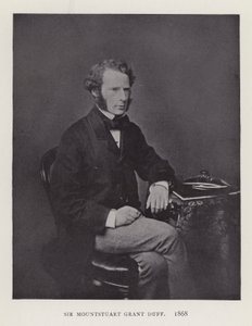 Sir Mountstuart Grant Duff, 1868 tekijältä English Photographer