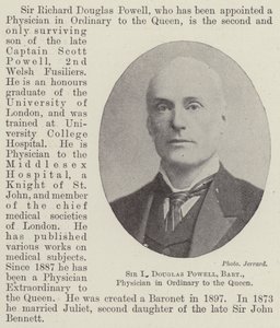 Sir R Douglas Powell, Baronet, Kuningattaren tavallinen lääkäri tekijältä English Photographer