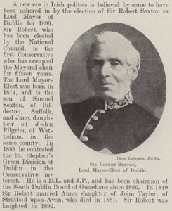 Sir Robert Sexton, Dublinin lordipormestari tekijältä English Photographer