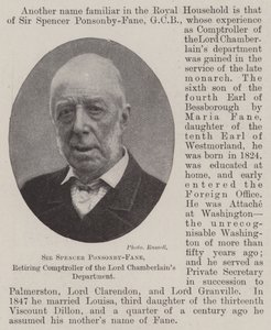 Sir Spencer Ponsonby-Fane, Lord Chamberlains -osaston eläkkeellä oleva valvoja tekijältä English Photographer