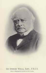 Sir Spencer Wells, Baronet, FRCS (s/w-valokuva) tekijältä English Photographer