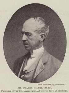 Sir Walter Gilbey, Baronet, Royal Agricultural Societys Shown puheenjohtaja Leicesterissä tekijältä English Photographer