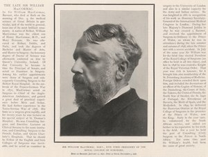 Sir William MacCormac, Baronet, Royal College of Surgeonsin viisinkertainen presidentti tekijältä English Photographer