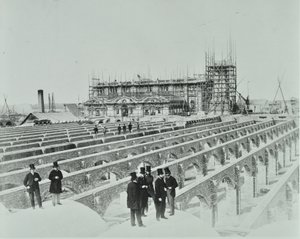Southern Outfall Sewer, Crossness: rakennustyöt, 1865 tekijältä English Photographer