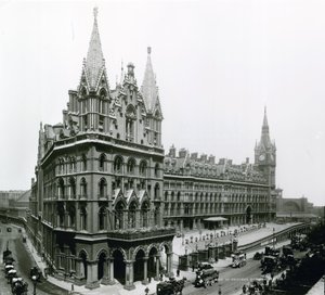 St Pancrasin rautatieasema; valokuva huhtikuulta 1899 tekijältä English Photographer