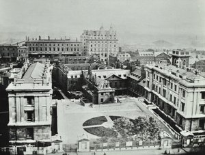 St Thomasin sairaala: kohotettu näkymä ulos, 1862 tekijältä English Photographer