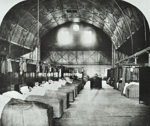 St Thomass Hospital: väliaikainen osasto Surrey Gardens Music Hallissa, 1868 tekijältä English Photographer