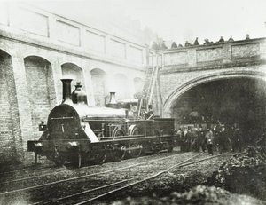 Stafford Street, kokeellinen veturi, 1862 tekijältä English Photographer