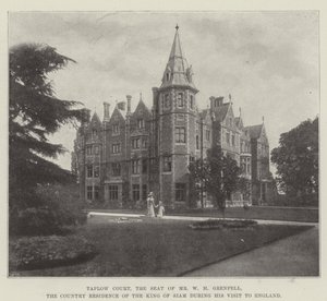 Taplow Court, herra W H Grenfellin kotipaikka, Siamin kuninkaan maa-asunto hänen Englannin-vierailunsa aikana tekijältä English Photographer