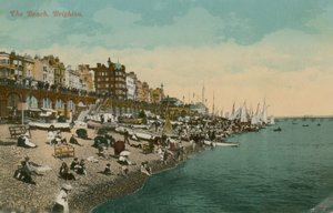 Beach, Brighton. Postikortti lähetetty 1913. tekijältä English Photographer