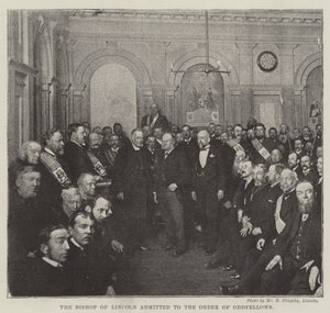 Lincolnin piispa hyväksyttiin Oddfellowsin ritarikuntaan tekijältä English Photographer