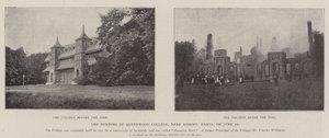 Burning of Queenwood College, lähellä Romseytä, Hants, 10. kesäkuuta tekijältä English Photographer
