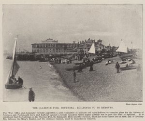 Clarence Pier, Southsea, Poistettavat rakennukset, 2. toukokuuta 1896 tekijältä English Photographer