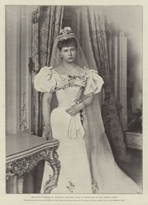 Romanian kruununprinsessa (Edinburghin prinsessa Marie) hääpuvussaan