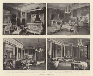Diamond Jubilee, majoitus kuninkaallisille vieraille Buckinghamin palatsissa, Belgian huoneissa