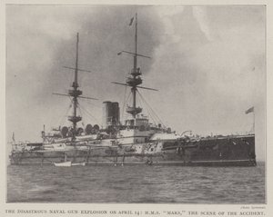 Katastrofaalinen laivaston aseräjähdys 14. huhtikuuta, HMS Mars, onnettomuuspaikka tekijältä English Photographer