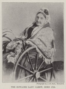 The Dowager Lady Carew, syntynyt 1798 tekijältä English Photographer