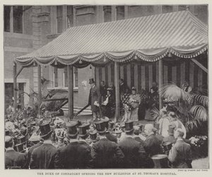 Duke of Connaught avaa uudet rakennukset St Thomassin sairaalassa tekijältä English Photographer