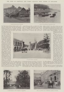 The Duke of Cornwall ja Yorks Colonial Tour, Scenes at Singapore