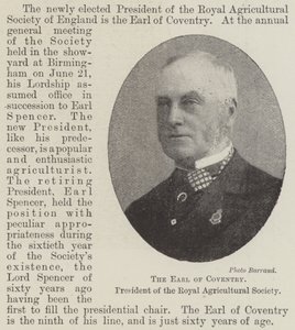 Earl of Coventry, Royal Agricultural Societyn puheenjohtaja tekijältä English Photographer