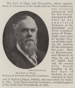 Earl of Elgin, Etelä-Afrikan sotakomission puheenjohtaja tekijältä English Photographer