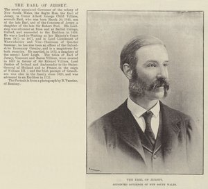 Earl of Jersey, nimitetty Uuden Etelä-Walesin kuvernööriksi tekijältä English Photographer