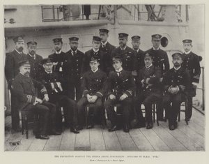 Retkikunta Sierra Leonen kapinallisia vastaan, HMS Foxin upseerit tekijältä English Photographer