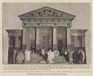 Ensimmäinen kreikkalainen näytelmä esitettiin Victoriassa, Alcestis Melbournessa tekijältä English Photographer