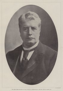 Australian kansainyhteisön ensimmäinen pääministeri, kunnianarvoisa Edmund Barton, QC