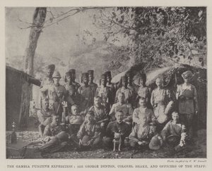 Gambian rangaistusretkikunta, Sir George Denton, eversti Brake ja esikunnan upseerit tekijältä English Photographer