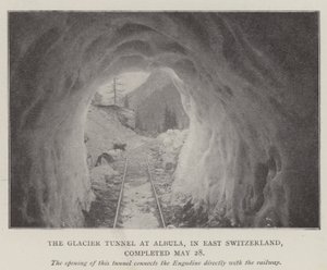 Jäätikkötunneli Albulassa Itä-Sveitsissä valmistui 28. toukokuuta tekijältä English Photographer