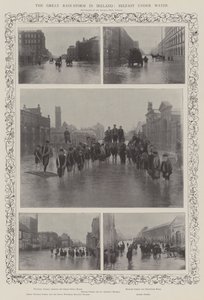 Suuri sademyrsky Irlannissa, Belfastissa veden alla