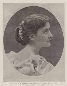 Arvoisa rouva G N Curzon, Intian uuden varakuninkaan vaimo tekijältä English Photographer
