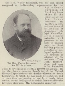 Arvoisa Walter Rothschild, Aylesburyn uusi kansanedustaja tekijältä English Photographer