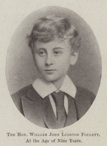 Kunnioitettava William John Lydston Poulett, yhdeksän vuoden iässä tekijältä English Photographer