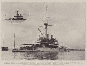 Sotalaivojen näkymätön, HMS Devastation uudessa harmaassa värissä erotti entisen mustaksi maalatun rungon tekijältä English Photographer