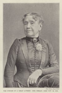 Suuren näyttelijän juhlavuosi, rouva Keeley, syntynyt 22. marraskuuta 1805 tekijältä English Photographer