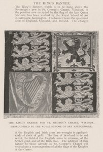 Kings Banner St Georges Chapelille, Windsor, kirjailtu Royal School of Art Needleworkin toimesta tekijältä English Photographer