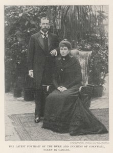 Uusin muotokuva Cornwallin herttuasta ja herttuattaresta, otettu Kanadassa tekijältä English Photographer