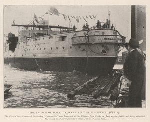 HMS Cornwallis lanseerattiin Blackwallissa 17. heinäkuuta tekijältä English Photographer