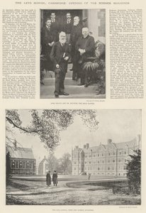 Leys School, Cambridge, tiederakennusten avaaminen